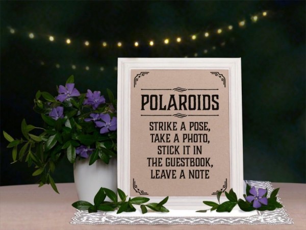 wedding-photobooth-sign-strike-a-pose-rustic-wedding-sign-wedding-reception-decor-diy-kraft-paper-printable-wedding-shower-decorations